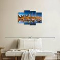 thumbnail image 2 of Elephant Stock Toronto Marina Yachts Wall Art - Horizontal Multi Panel Canvas - Living Room Wall Decor - Places Multi Panel - Blue And Brown Decor - 30" x 18", 2 of 4