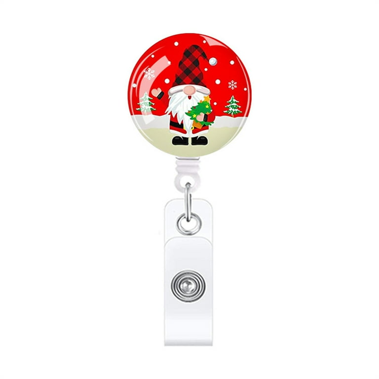 Fashion Faceless Doll Badge Holder with Rotatable Clip Retractable Badge  Reel 