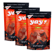Yay's Original Spicy Beef Crisps 100% Prime Beef Crispy Jerky (3 Pack, Spicy Flavor)