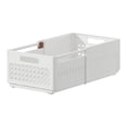 thumbnail image 2 of Organizador de cajones, contenedor de almacenamiento ajustable, divisor, contenedor de almacenamiento expandible para blanco, 2 of 9