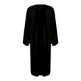 thumbnail image 5 of RUTAYY Women's Long Knitted Cardigan Long Sleeve Solid Color Fall Winter with Pockets Casual Wear Sweater Coat Chic Lesure Tops, 5 of 6