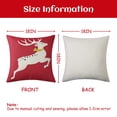 thumbnail image 6 of Christmas Decorations Indoor Home Decor Red Christmas Pillow Covers 18x18 Outdoor Decorative Throw Pillows for Living Room Farmhouse Xmas Deer Couch Pillows Set of 2 Sofa Bedroom, 6 of 9