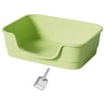 thumbnail image 3 of TISHITA Large Cat Litter Box Enclosure Design Four Seasons High Sided Cat Litter Pan green, 3 of 8