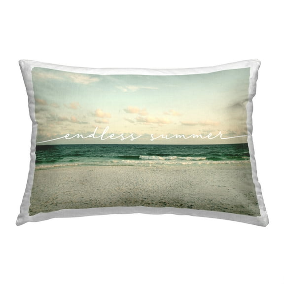 Stupell Industries Endless Summer Phrase Decorative Printed Throw Pillow, 14 x 20