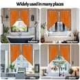 thumbnail image 6 of Orange Swag Valances for Windows 2 Pack Greek Chinese Style Border Geometric Swag Kitchen Curtains 45 Inches Long Rod Pocket Short Window Treatment for Kitchen Bathroom 36"x45", 6 of 8
