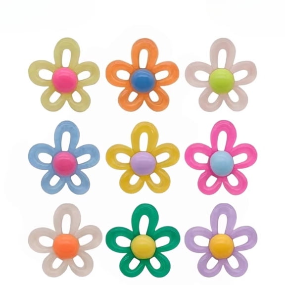 Transparent jelly-colored shoe charms, a girlish and high-end decorative buckle, detachable shoe accessories for clogs and other shoes