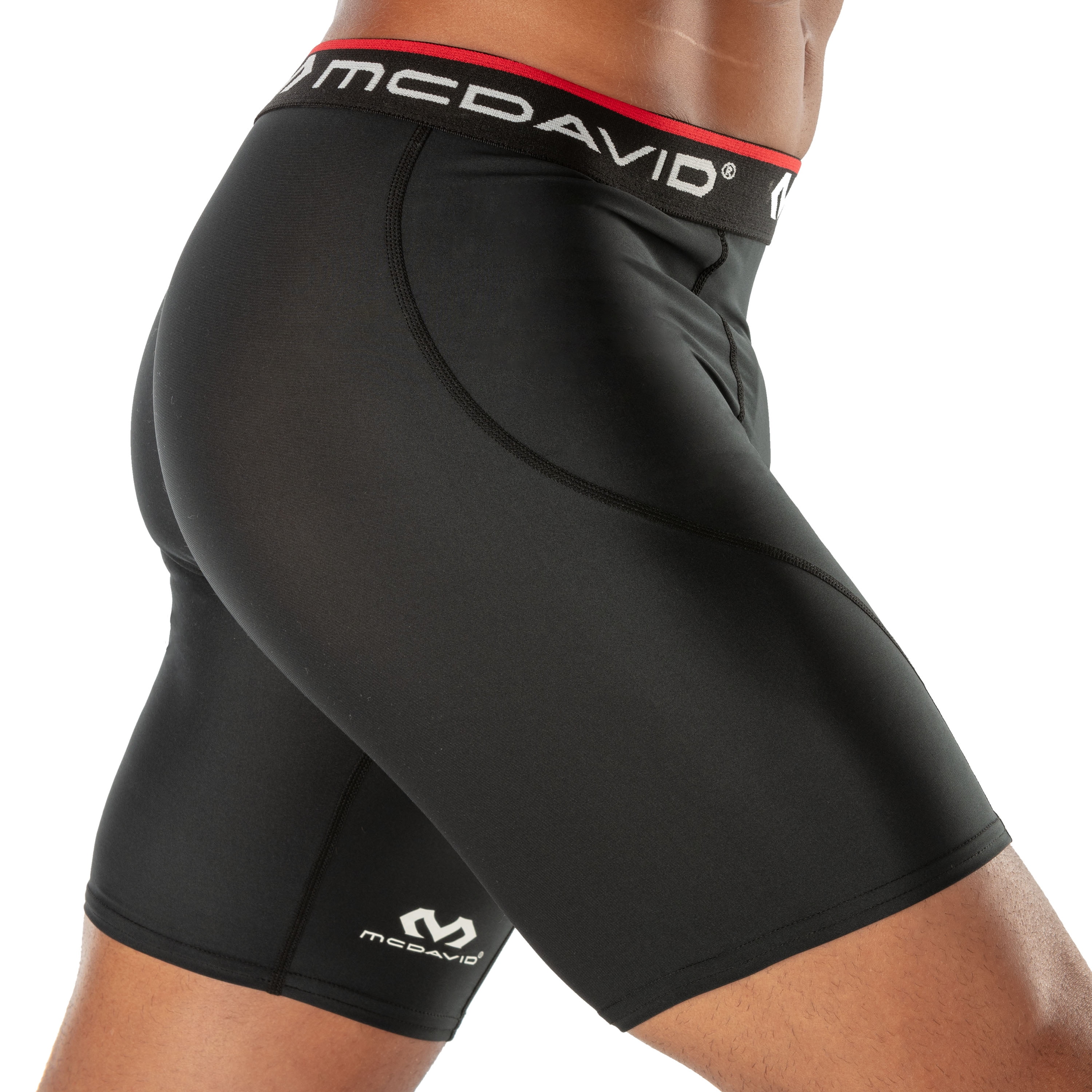 McDavid Sport Compression Athletic Shorts, Black, Adult, Men's X-Large