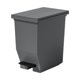 thumbnail image 1 of Cubo de basura con pedal, soporte para cubo de basura, papelera de gran capacidad, doble. Gris oscuro, 1 of 9