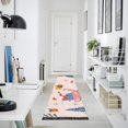 thumbnail image 4 of Yayeee Runner Rug for Bedroom 2'x6' Machine Washable Hallway Non Slip Mat, Blue Christmas Santa, 4 of 8