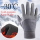thumbnail image 4 of Guantes de invierno LSLJS para hombre, resistentes al frío, con dedos completos y forro polar, impermeables, antideslizantes, con palma y sensibles a la pantalla táctil, ideales para el frío., 4 of 6
