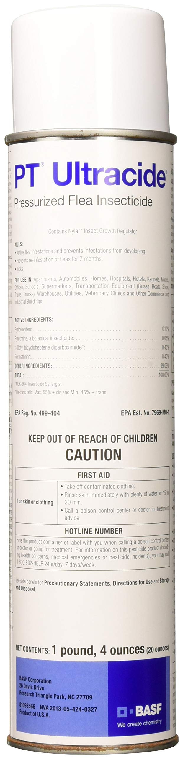 BASF 671858 PT Ultracide Pressurized Flea Insecticide, 20oz Walmart