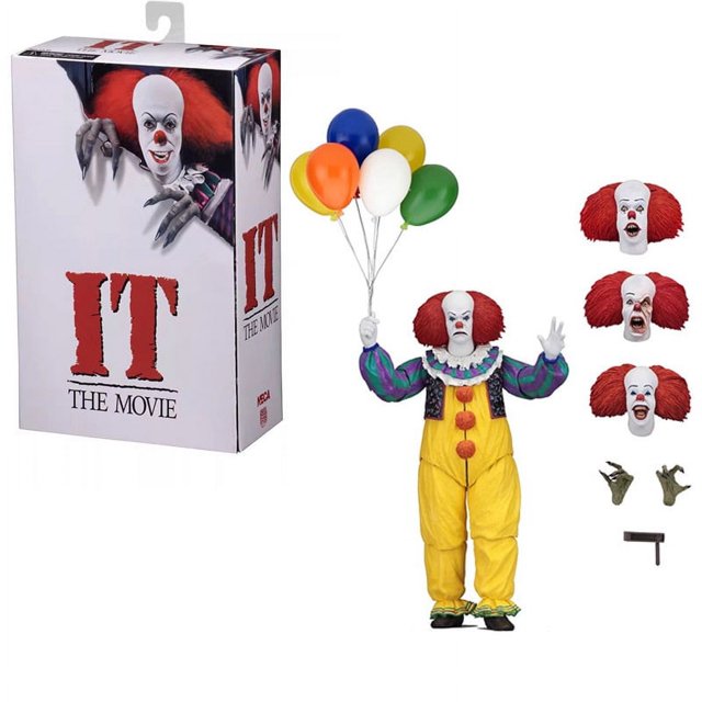 NECA 45460 Payaso IT 1990 versión antigua modelo de figura móvil de 7 pulgadas
