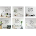 thumbnail image 5 of 1sheet 1 Sheet Our Family Quotes Wall Stickers Vinyl Wall Decor Stickers DIY Saying Wall Art Decal Sticker Home Decoration for Living Room Bedroom Bathroom Black(45x38cm), 5 of 7