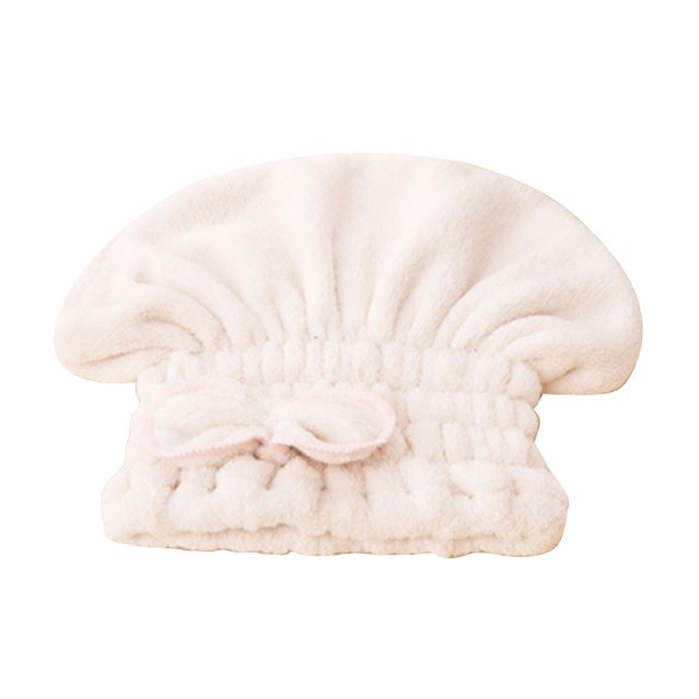Toalla de microfibra para secar el cabello, envoltura para la cabeza con gorro de ducha con nudo de lazo, turbante para el cabello, envoltura para el cabello, gorro de baño Advancent HA1838-03