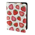 thumbnail image 2 of Pofeuu Hand Drawn Strawberry Print Travel Document Organizer Passport Holder Men Women for Family (6.5 in x 4.5 in),Wallet Holder Credit Card Clutch Bag Case, 2 of 5