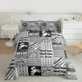 thumbnail image 3 of Homewish Dirt Bike Teens Bedding Comforter Set, Motorcycle Extreme Sports Twin Comforter Sets, Grey Fashion Abstract Reversible Bedding Set, Microfiber Bedroom Decor, 2-Piece, 3 of 9