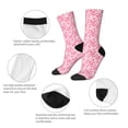 thumbnail image 4 of Honeii pink heart Print Adult Socks,Crew Socks,Casual Calf Socks,Daily Wear Socks for Men & Women, Perfect for Sports, Casual and Everyday Use, 4 of 6