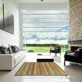 thumbnail image 7 of Ahgly Company Machine Washable Indoor Round Abstract Metallic Gold Area Rugs, 6' Round, 7 of 7