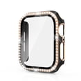 thumbnail image 1 of Apple Watch Case with Tempered Glass Screen Protector for Apple Watch 44mm Series 6/5/4/SE, Bling Crystal Diamond Rhinestone Ultra-Thin Bumper Full Cover Protective Case for Women Girls iWatch, 1 of 6