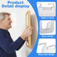 thumbnail image 5 of TMWEFUSC 60Pcs Claw Drywall Picture Hanger, Wall Picture Hanging Hooks Heavy Duty Picture Frame Hooks Kit Stainless Steel Mirror Hanger Hold Up to 40 lb for Photo Poster Decor, 5 of 7
