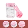 thumbnail image 5 of KAKOWELY 14 Pcs/2 Set Plastic Measuring Spoons And Cups Kitchen Cups Spoons Baking Cooking Tools (Pink),5.31"X3.15"X3.15", 5 of 5