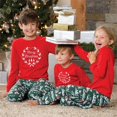 thumbnail image 2 of Pijamas familiares de Navidad para padres e hijos, conjunto de pijamas de Navidad 2021, 2 of 3