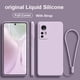 thumbnail image 3 of Xiaomi Redmi Note 12s A2 12 Pro 5G + Plus 4G Funda De Goma De Silicona Líquida De Borde Recto + Cordón Mate TPU Carcasa Correa A Prueba De Golpes, 3 of 3