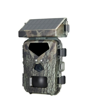 Mini 24MP Outdoor Trail Solar Panel Camera Night Vision Game Trap Video Photo Recording Cam Wildlife Monitoring -------- Charging Efficiency High