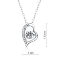 thumbnail image 3 of 0.5 Carat Moissanite Diamond Dancing Stone Heart, 3 of 4