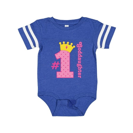 

Inktastic Number One Goddaughter Gift Baby Girl Bodysuit