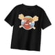 thumbnail image 4 of Camiseta de mujer Tops de manga corta Tops negros con cuello redondo para uso diario deportivo Yuyangstore Camiseta para mujer, 4 of 8