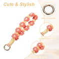thumbnail image 3 of Uxcell 2 Pcs Correa para Teléfono con Pestañas de Sujeción, Pulsera de Lanyard para Teléfono Celular Hecha a Mano para Mujeres y Niñas, Rojo Claro, 3 of 7