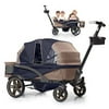 Anthem4 All-Terrain Wagon Stroller With Easy Push And Pull, Removable XL Canopies, And Sturdy, Safe Folding For Storage And Transport, Sand & Sea