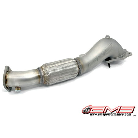 AMS Widemouth Downpipe Exhaust for 2007-15 Mitsubishi Lancer Evolution EVO X (Best Sounding Evo X Exhaust)