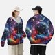 thumbnail image 4 of Balery Outer Space Floating Numbers And Letters Sudadera ligera de manga larga con capucha y protección solar UPF 50+ para hombre y mujer, ideal para pesca y running-3X-Large, 4 of 7