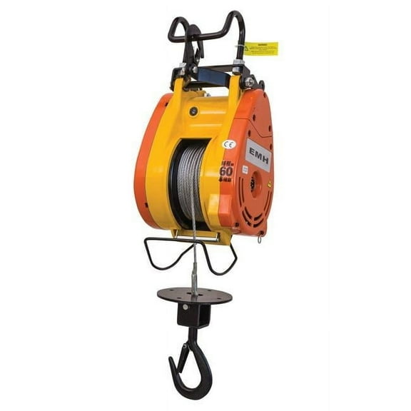 Vestil Manufacturing EMH-3 300 lbs Electric Mini Hanging Cable Hoist
