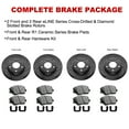 thumbnail image 4 of R1 Concepts Front Rear Brakes and Rotors Kit |Front Rear Brake Pads| Brake Rotors and Pads| Ceramic Brake Pads and Rotors |Hardware Kit|fits 2013-2017 Audi Q5, 4 of 7