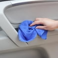 thumbnail image 2 of 10pcs Car Cleaning Towel Soft Blue Microfiber Strong Absorbent Wipes Home Office Washing Tool, 2 of 9