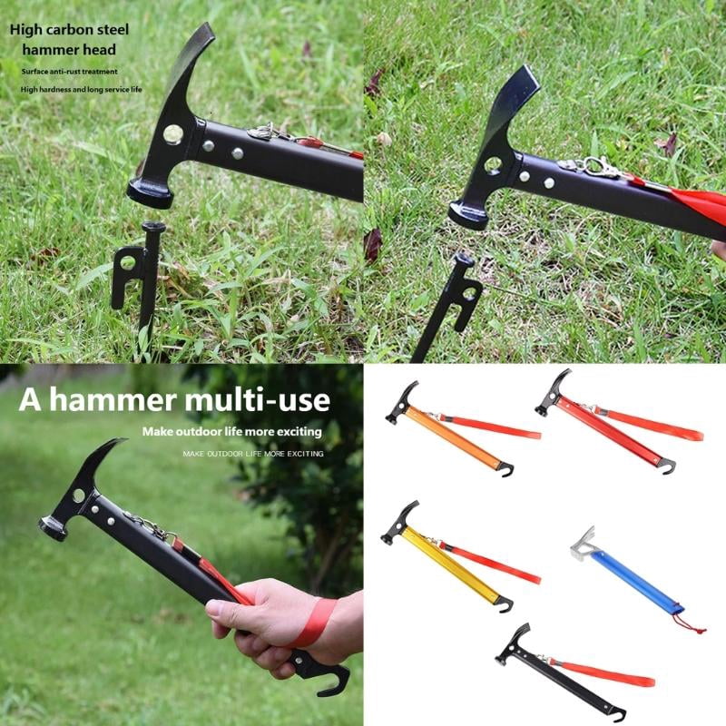 CEORPER Camping Tent Mallets Tent Stakes Camp Nails Mallets Camping Mallets with Cord