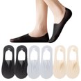 thumbnail image 2 of 6 Pairs Womens Socks Nylon Non Slip Low Cut Invisible Liner Footies Thin Socks Lightweight Socks, 2 of 8