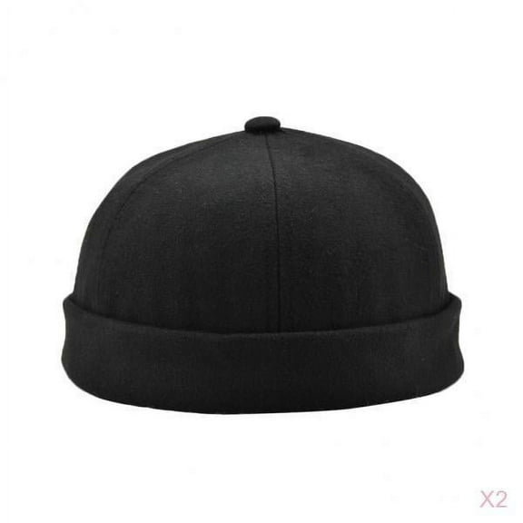 The Rind of Half a Watermelon Skullcap Board Beanie Docker Hat Pieces Black