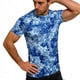 thumbnail image 5 of Ceisia Men's Slim Fit Blue Pixelated Camouflage Print Crew Neck Short Sleeve Casual T-Shirt Gifts, 5 of 9