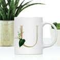 thumbnail image 2 of Koyal Wholesale Ceramic Coffee Mug, Exotic Tropical Monogram, Letter U, 2 of 5
