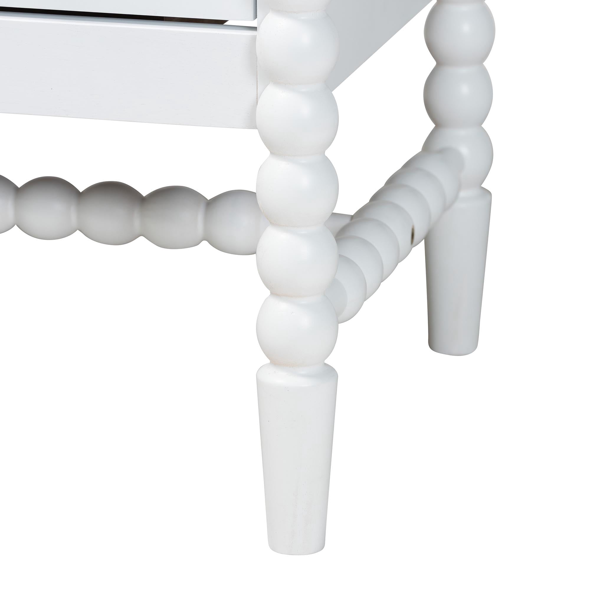 Baxton Studio Brantley Modern Farmhouse Chest, 4-Drawer, White