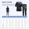 thumbnail image 5 of Mens Pajamas Set Loungewear Short Sleeve Top Pants Soft Sleepwear Pjs Sets, Skull Gothic Bones Witchy, 5 of 6