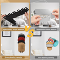 thumbnail image 4 of Hat Racks for Baseball Caps, Acrylic Hat Organizer Compact Hat Hanger for Wall, 2 Novel Ways for Hat Display, 4 of 8