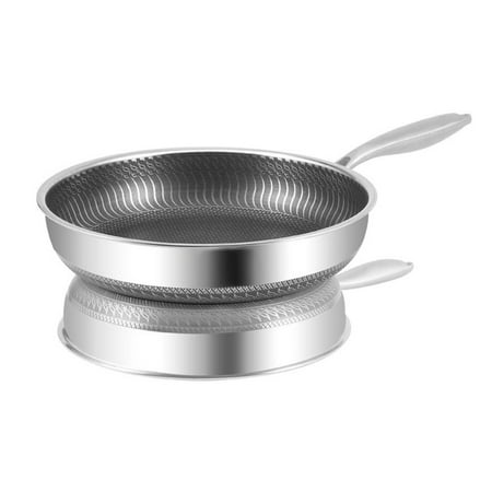 

New Nonstick Skillet Kitchen Cookware Electromagnetic Furnace General Honeycomb Coating Frying Pan Kitchen Non-stick Pan Cooking Skillet 304-30CM