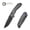 Gray, variant on CIVIVI ELITE Brova Pocket Knife Folding Knife with 3.41" Black Stonewashed CPM S35VN Blade Forest Green Aluminum Handle CE25093-3