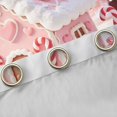 thumbnail image 4 of Manfei Christmas Kitchen Curtains Candy Black Out Curtains Pack of 2 (42x63 Each), Lilac White, 4 of 6