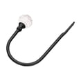 thumbnail image 4 of Clearance Under $3.19! 1PC U-Shaped Metal Curtain Wall Hook, Decorative Holdback with Finial, for Window Drapes & Home Decor, (A, Black), 4 of 5